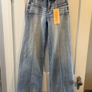 Risen Women's Classic Light Blue Flare Jeans